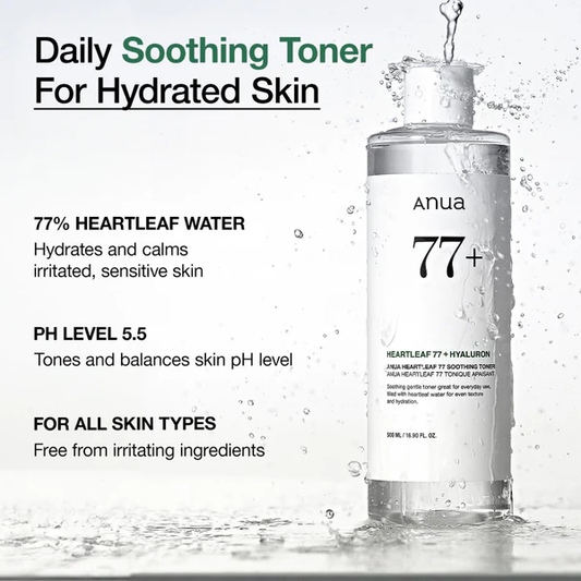 Anua Heartleaf 77 Soothing Toner | Calm & Hydrate Sensitive Skin