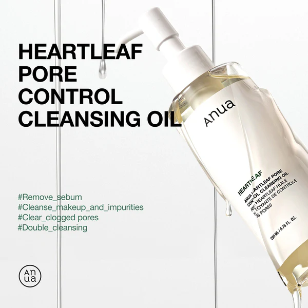 Anua Heartleaf Pore Control Cleansing Oil | Deep Cleanse & Blackhead Care