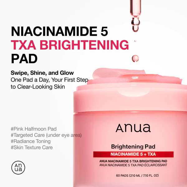 Anua Niacinamide 5 TXA Brightening Pad | Glow & Dark Spot Care