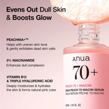 Anua Peach 70% Niacinamide Serum | Brightening & Radiance Boost Serum