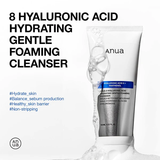 Anua 8 Hyaluronic Acid Hydrating Gentle Foaming Cleanser | Moisture-Rich Deep Cleanse