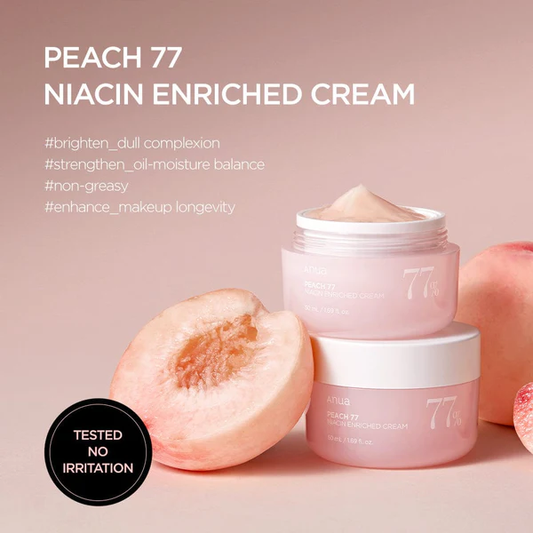 Anua Peach 77 Niacin Enriched Cream | Brightening & Moisturizing Glow Cream