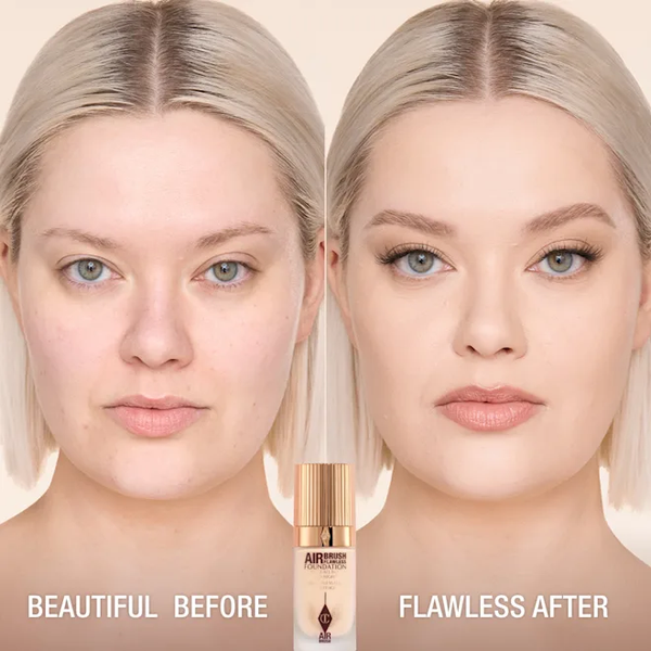 Charlotte Tilbury Airbrush Flawless Foundation | FAIR-2 | Full Coverage, Long-Lasting Matte Finish